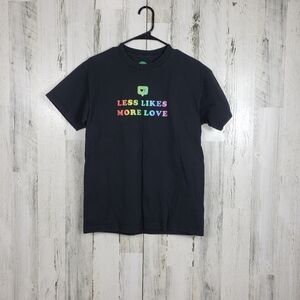 less likes more love t-shirt size medium